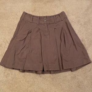 Gray pleated skirt